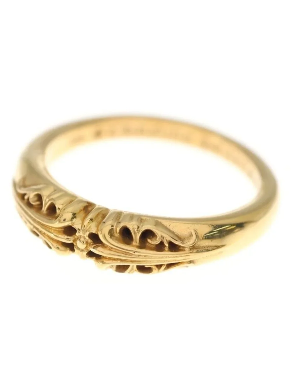 Chrome Hearts 22k Baby Clsc Classic K&t Ring Gold